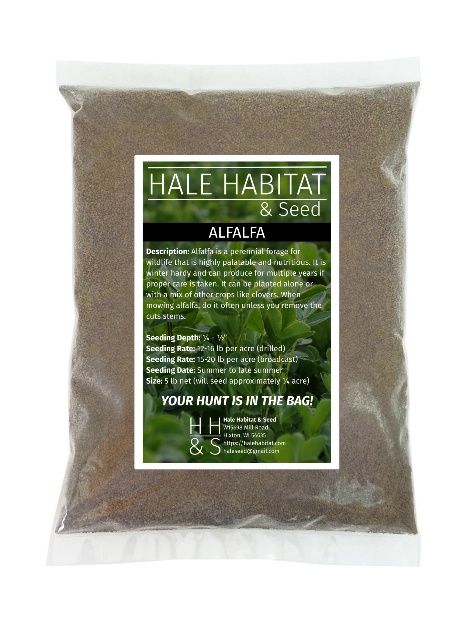 raptor herbicide alfalfa Hale Habitat & Seed Alfalfa Food Plot Seed, 5 lbs