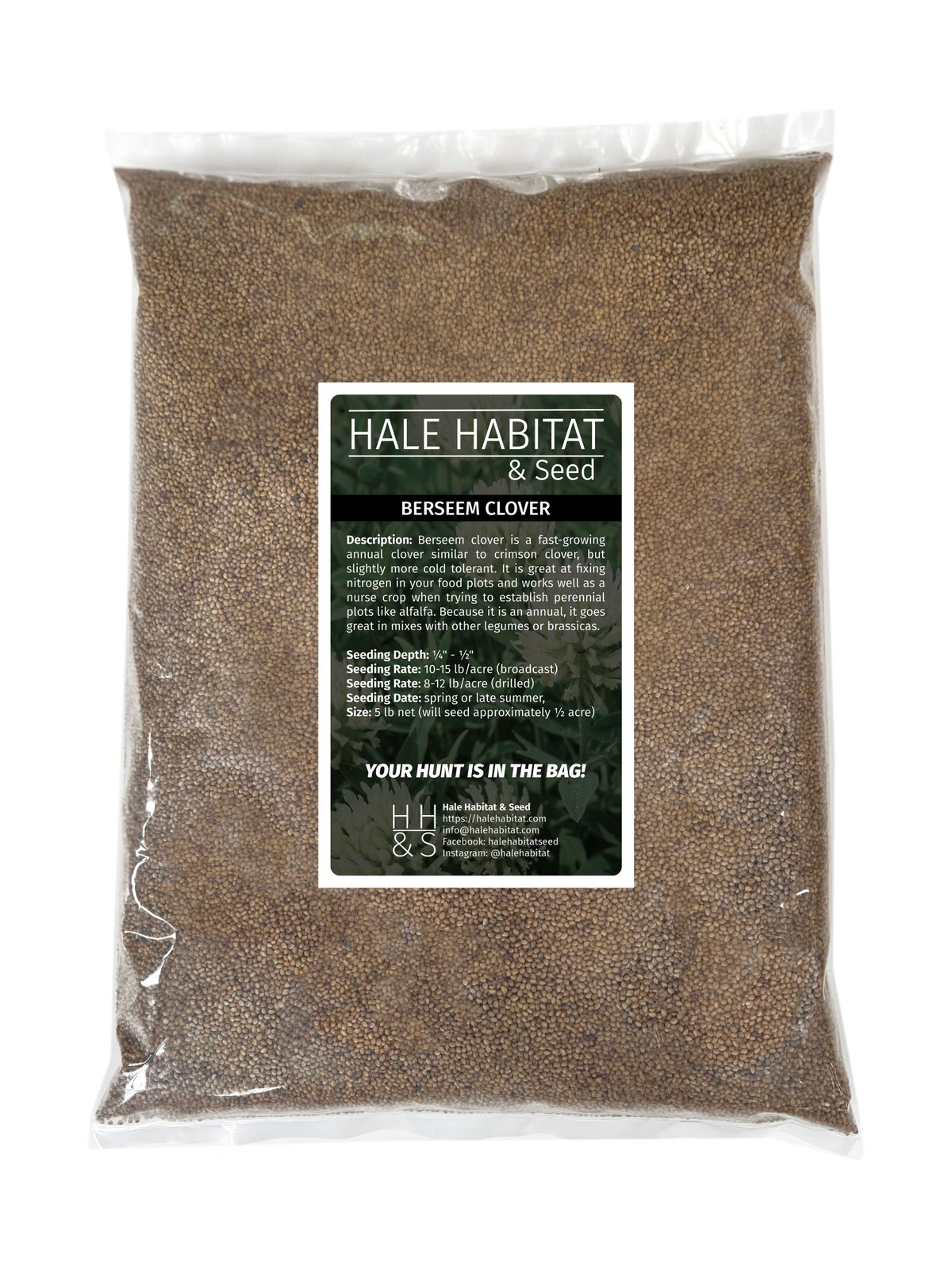 Berseem Clover (pre - inoculated) - Hale Habitat & Seed