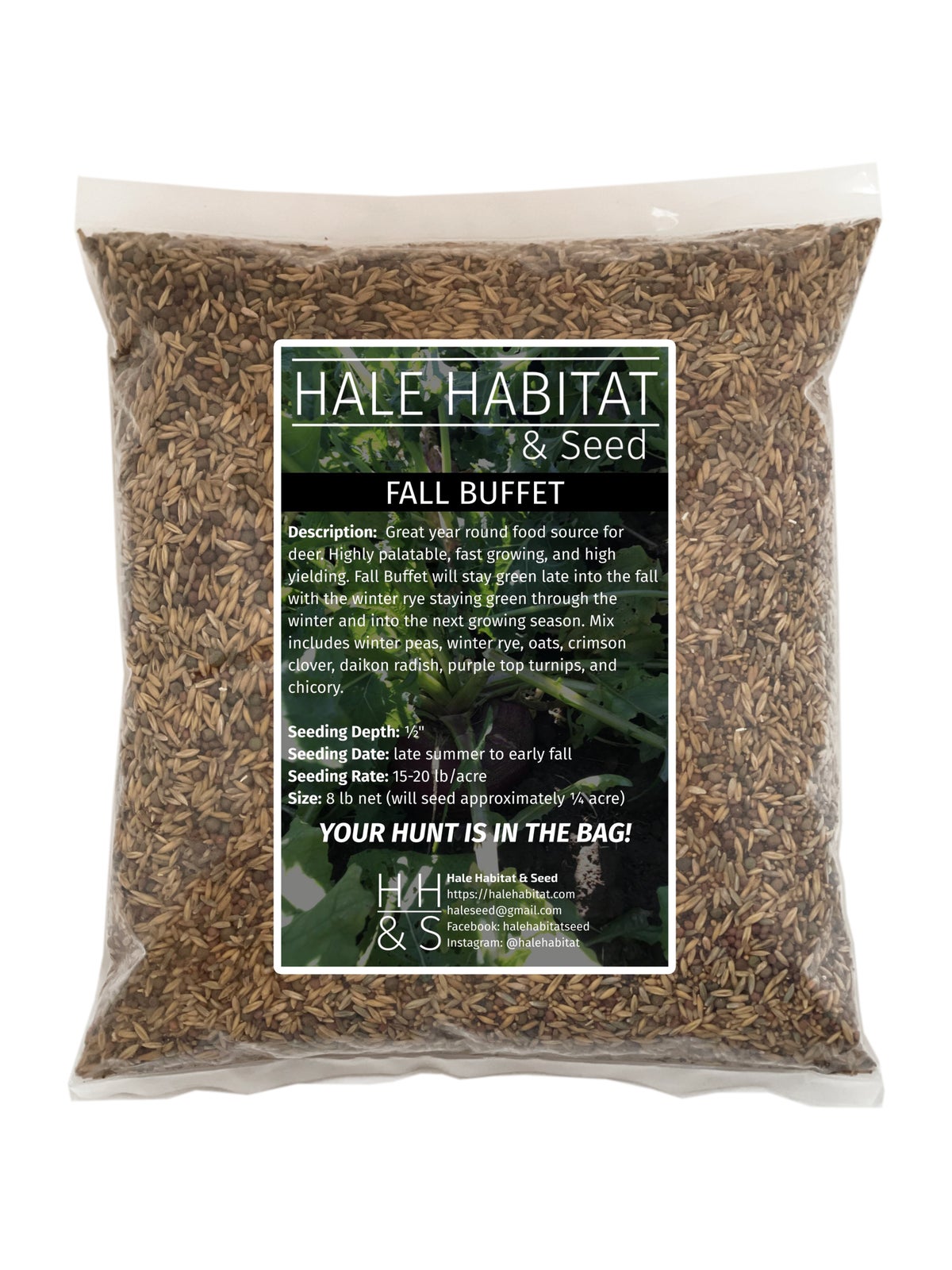 food plot seed for fall planting Hale Habitat & Seed Fall Buffet Food Plot Mix, 1/4 Acre, Highly Attractive Fall Food Plot