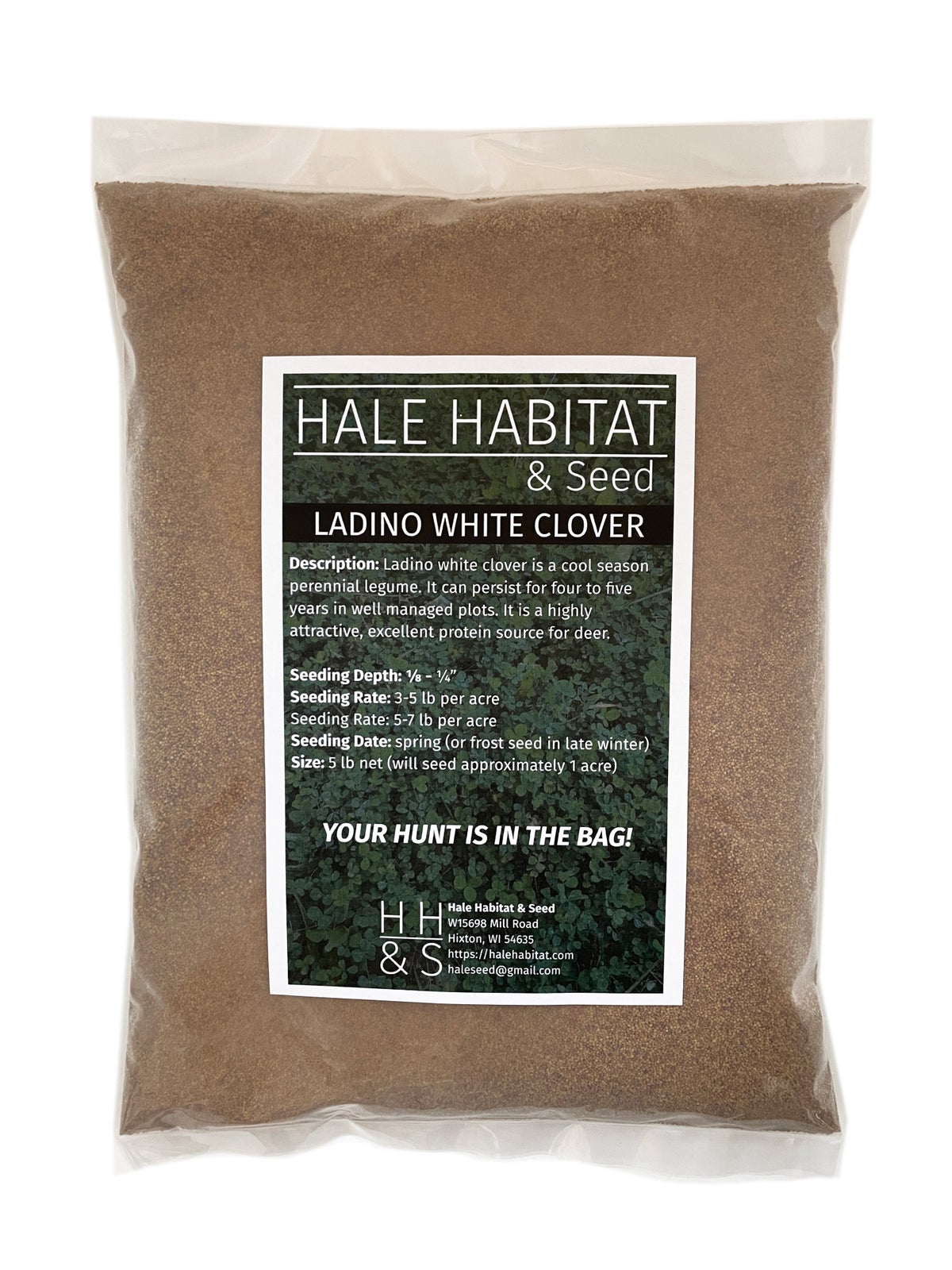 Ladino White Clover (pre - inoculated) - Hale Habitat & Seed