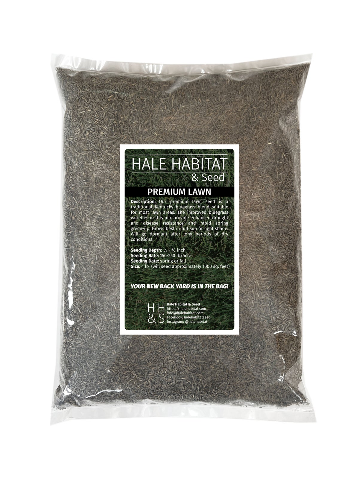 Premium Lawn Seed Mix - Hale Habitat & Seed