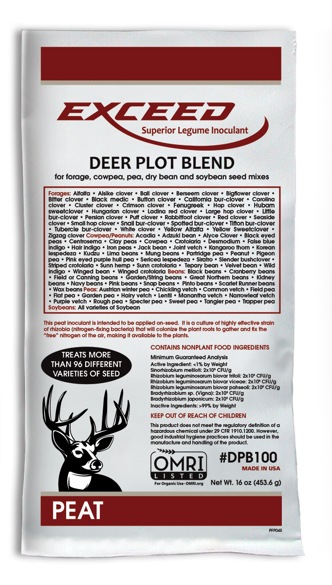 Exceed® Peat Deer Plot Blend Legume Inoculant
