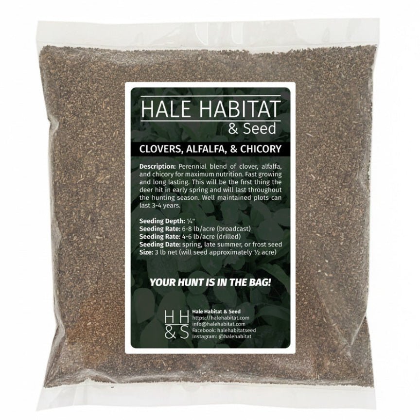 Clovers, Alfalfa, & Chicory Food Plot Mix - Hale Habitat & Seed