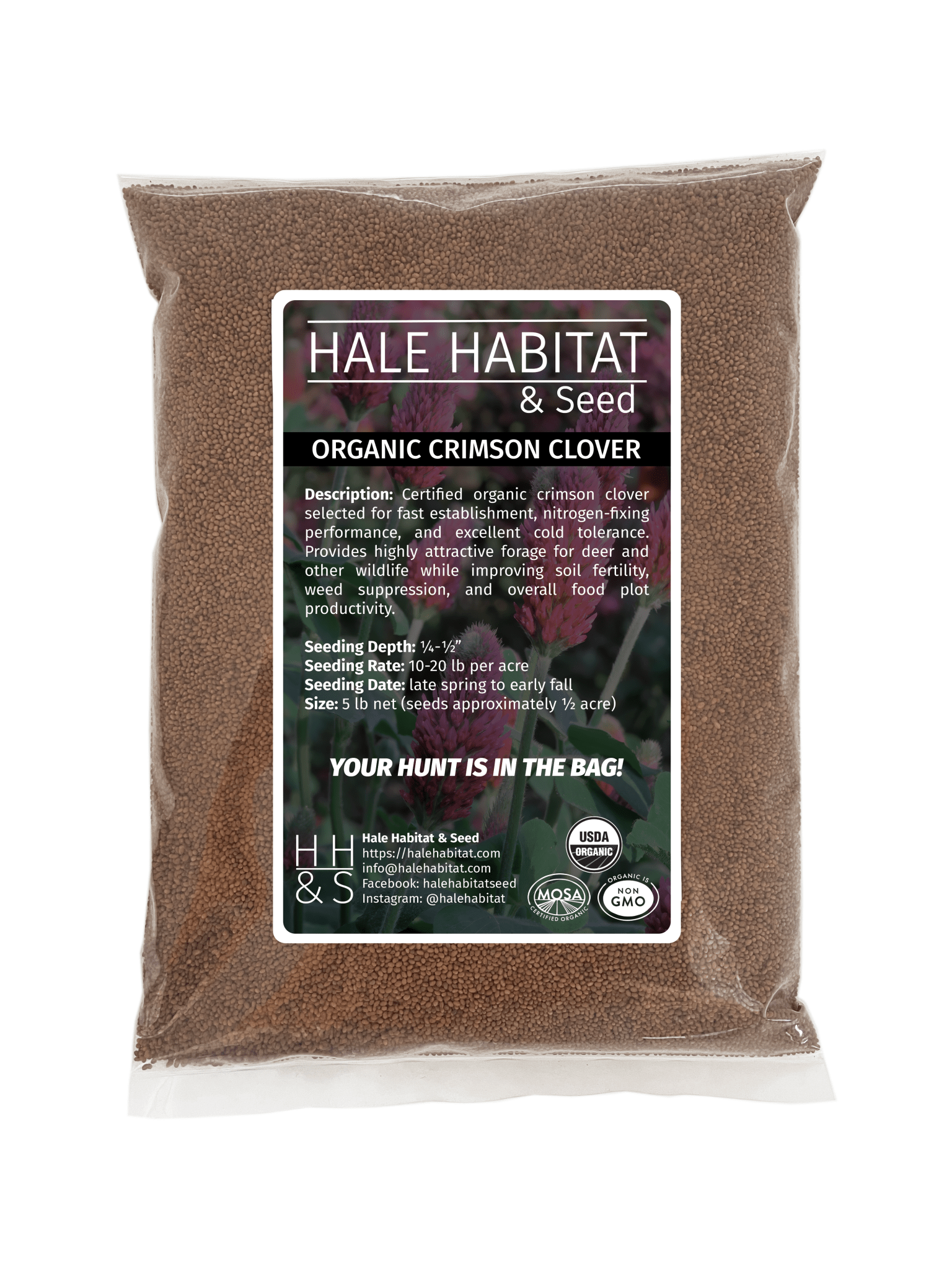 Organic Crimson Clover: High-Protein Forage & Soil Builder – Hale ...