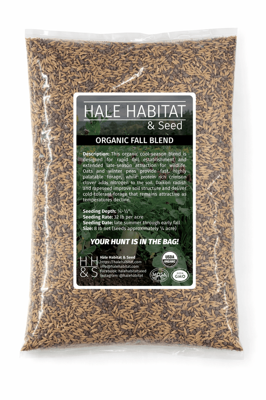 Organic Fall Food Plot Blend for Wildlife - Hale Habitat & Seed