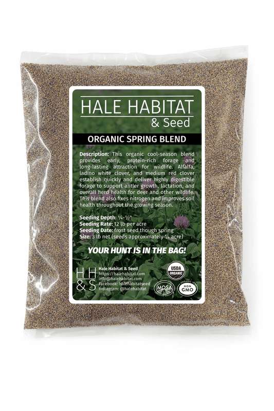 Organic Spring Food Plot Blend - Hale Habitat & Seed